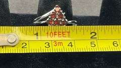 Mozambique garnet ring stainless steel size 8