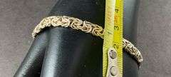 Plain Silver Bracelet 7.3 grams Sterling Silver size 8"