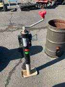 Metal Trailer Jack with Swivel Handle and Base Plate