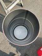 Empty Mobil SHC Synthetic Lubricant Drum with Lid, 27″Hx15″Dia