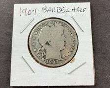 1907 barber half dollar