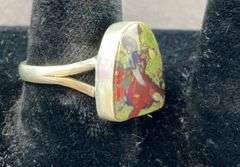 Sterling silver stone ring size 8.5