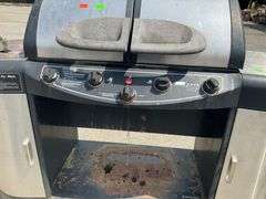 Coleman Gas Grill with Side Burner and Dual Lidded Cooking Surface
