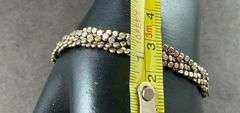 Four Strand Bracelet Milor Silver Made In Italy 9.8 grams Sterling Silver size 7.5"