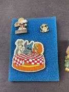 Pins Rabbit, Disney With Lady And The Tramp & Stitch , Redskin, Little Girl Pendant, Ribbon Pendant
