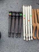 Table or Furniture Legs in Two Sets of Four and Two Pairs