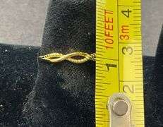 Gold over sterling silver ring size 6