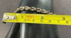 Twisted Bracelet Made In Italy 8.8 grams Sterling Silver size 8"