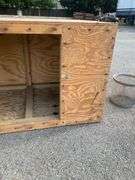 Wooden Dog House With Hinged Door