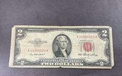 $2.00 Bill Red Seal Series 1953