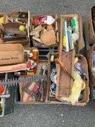 Pallet Lot of Assorted Tools, Hand Tools, and Miscellaneous Items from the Estate of George R. Rotenberry