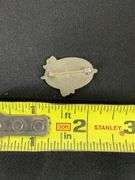 Unit crest insignia US Army infantry school WW2 sterling pin 5.8g
