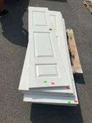 Six 3-Panel Pantry/Closet Doors, White Finish, 80”Hx18”W Each