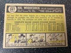 1961 Topps Hal Woodeshick Baseball Card #397