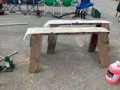Wooden Sawhorses, 46”L x 20”