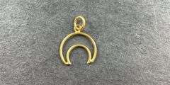 Goldtone moon pendant