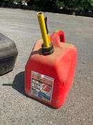 Five-Gallon Ameri-Can Fuel Can With Yellow Spout