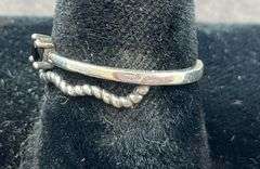 Sterling silver open end ring size 6.5