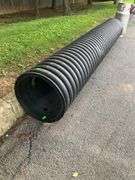 Black Corrugated Plastic Pipe, 9’5”L x 15” Diameter