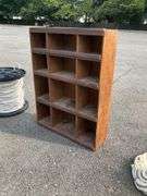 Wooden Divided Organizer with 12 Cubbies