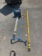 Garden Claw, Rake/Scoop Set, and Light Bulb Grabber Lot