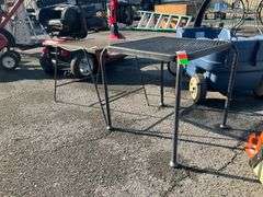 Mesh Patio Tables With Metal Frames