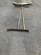 Gravel Rack and Floor Squeegee with Metal Handles