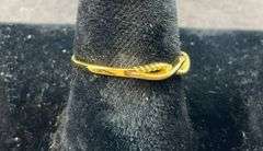 Gold over sterling silver ring size 6
