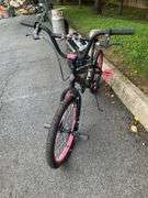 Huffy BMX Bike with Black Frame and Pink Accents