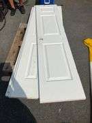 Six 3-Panel Pantry/Closet Doors, White Finish, 80”Hx18”W Each