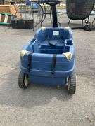 Step2 Blue Plastic Wagon With Black Handle and Seating