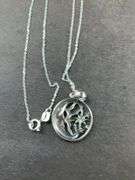 Sterling silver sun/moon necklace 18in
