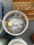 Four Empty Forklift Propane Cylinders