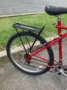 GT Palomar Red Bicycle with Rear Cargo Rack and Triple Triangle Technology