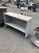 Two-Tier Shelf Unit, Gray, 36”x12”x22”H