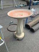 Plastic Birdbath with Electric Pump, 19” Diameter x 27” Height