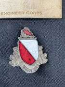 Unit insignia 15th engineer battalion U.S. Army and sterling U.S. Army engineers officers insignia