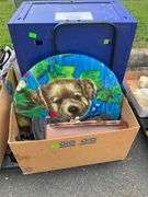 Household Items, Including Framed Pictures, Vacuum, and Decorative Pieces
