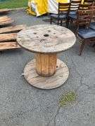 Wooden Spool, 34” Dia x 30” H