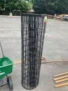 Partial Roll of Black Metal Fencing, 48”H