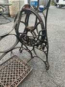 Cast Iron Sewing Machine Treadle Base with ‘New Ideal’ Branding
