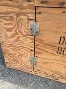 Wooden Dog House With Hinged Door