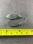 Black obsidian stainless earrings