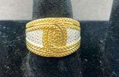 Diamond accent ring size 7 Goldplated