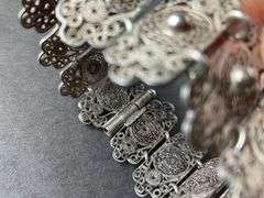 Vintage Bracelet With Silver Balls 27.2 grams Sterling Silver size 6" Mexico