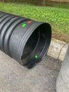 Black Corrugated Plastic Pipe, 9’5”L x 15” Diameter