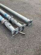 Three Galvanized Steel Shoring Posts with Threaded Ends