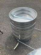 Galvanized Camping Food Storage Container and Two-Tier Plate Rack