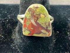 Sterling silver stone ring size 8.5