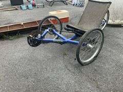 TerraTrike Recumbent Tricycle with Damaged Wheels